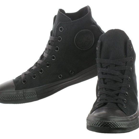 Converse Shoes - Converse black  hi top Men's 7 Woman's 9 shoes